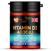 Vitamin D3 4000IU - 365 Tablets Vitamin D3